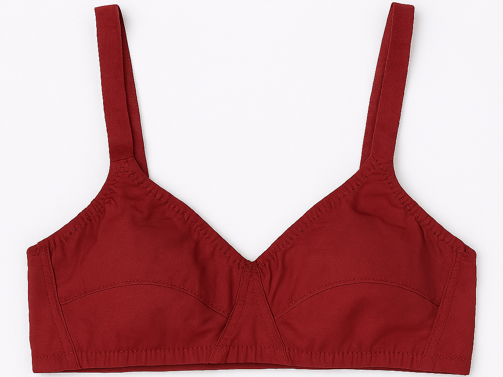 Pack of 3 Bra's Maroon, Black, Beige